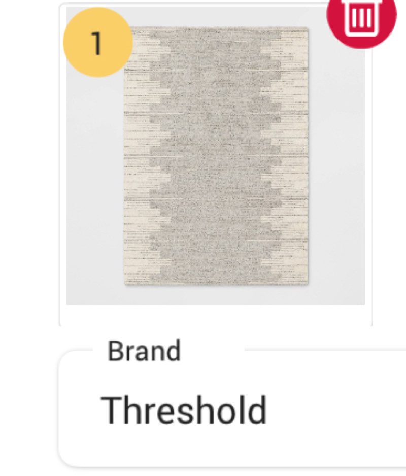 5'x7' Modern Lines Plush Area Rug Cream - Threshold™: Rectangle, Medium Pile, Pet Friendly, Machine Made