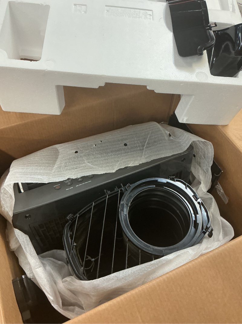 Condition photo showing As Is for midea duo 10,000 doe (12,000 btu ashrae) smart inverter portable air conditioner, for spaces up to 450 sq. ft.
