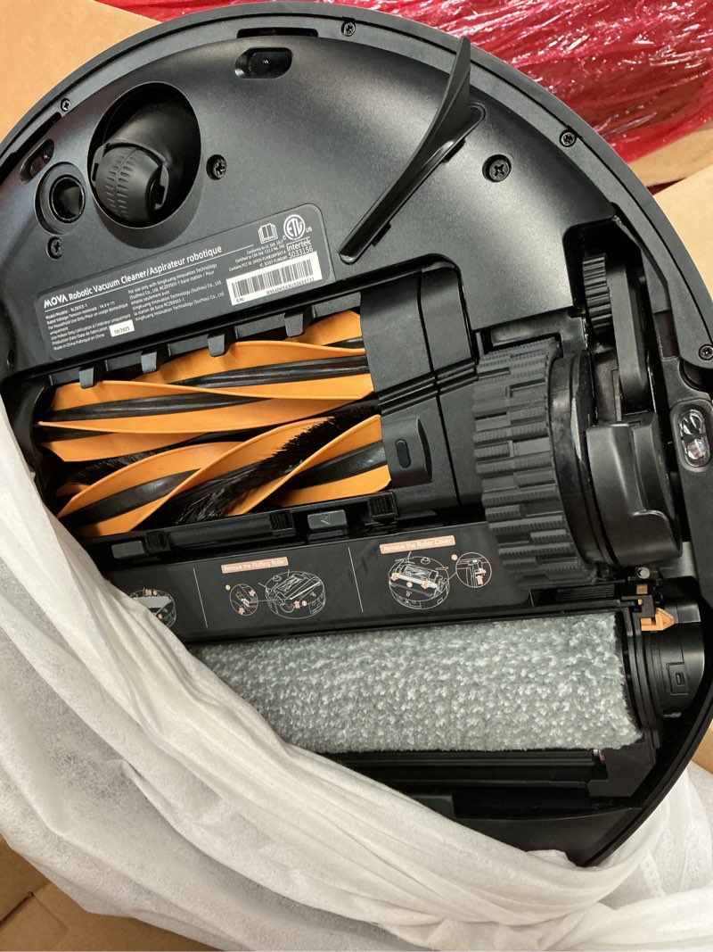 Condition photo showing Good Condition for mova v50 ultra complete robot vacuum and mop self-cleaning, 24,000 pa suction, liftable navigation with obstacle overcoming and warm water mopping with duosolution system designed for pets, black