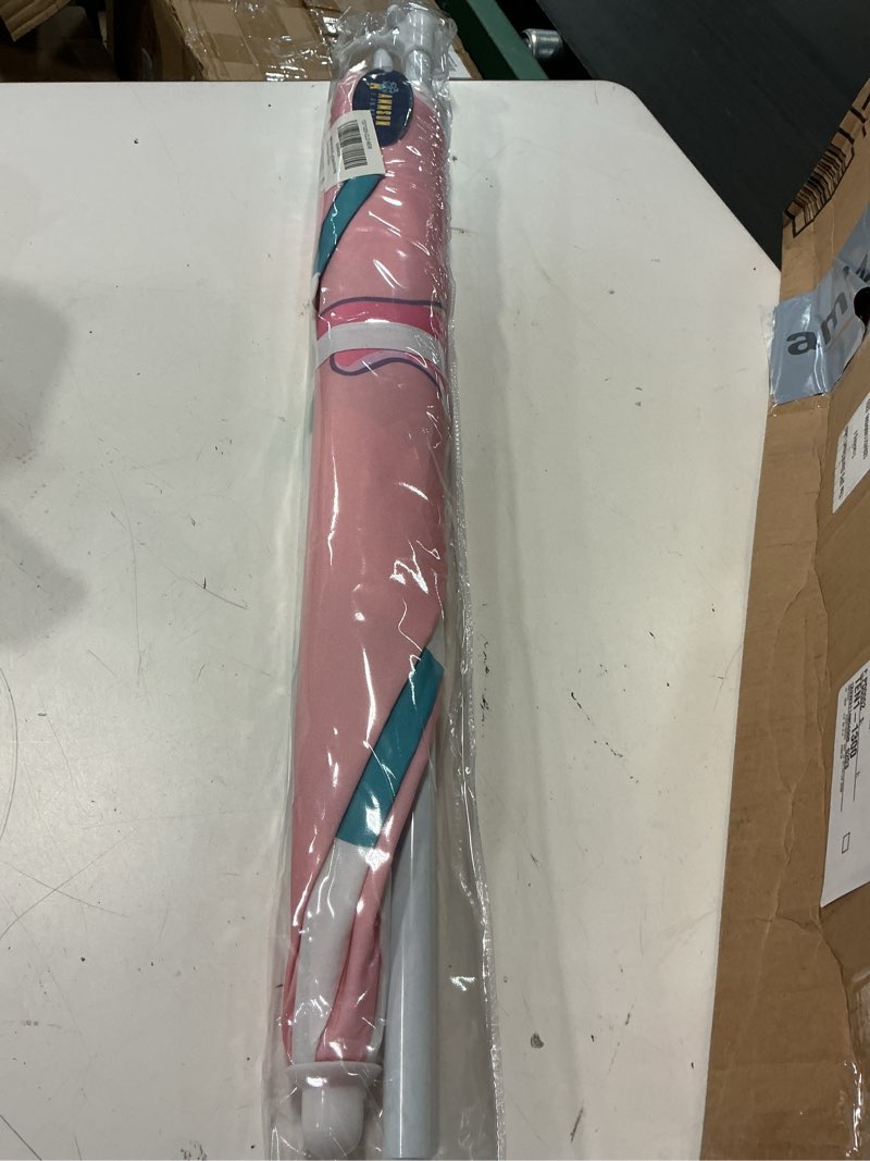 Condition photo showing Good Condition for ammsun 47 inch/ 5ft seaside umbrella for sand and water table - kids durable umbrellas for children beach camping garden outdoor play shade 47inch pink