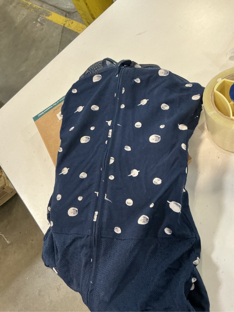 Condition photo showing As Is for happiest baby sleepea 5-second swaddle - 100% organic cotton baby swaddle blanket - doctor designed promotes healthy hip development (midnight planets, medium)