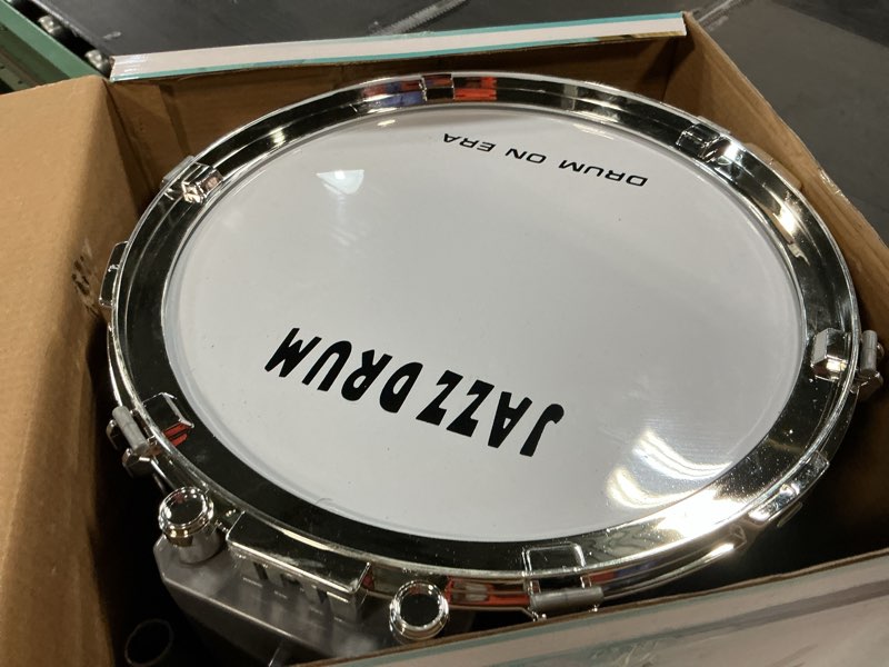 Condition photo showing Good Condition for M SANMERSEN Kids Toys Jazz Drum Set - Upgraded Rock Drum Kit with Stool Musical Instruments Educational Birthday Christmas Toys Gifts for Toddlers Child Boys Girls Aged 3 4 5 6 7 8 Year Old