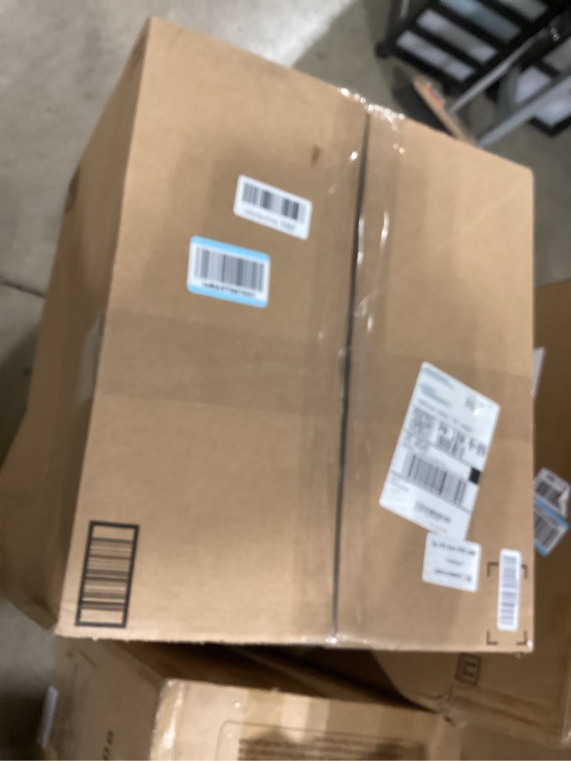 Condition photo showing As Is for IRIS USA 30 Lbs / 33 Qt WeatherPro Airtight Pet Food Storage Container with Attachable Casters, For 