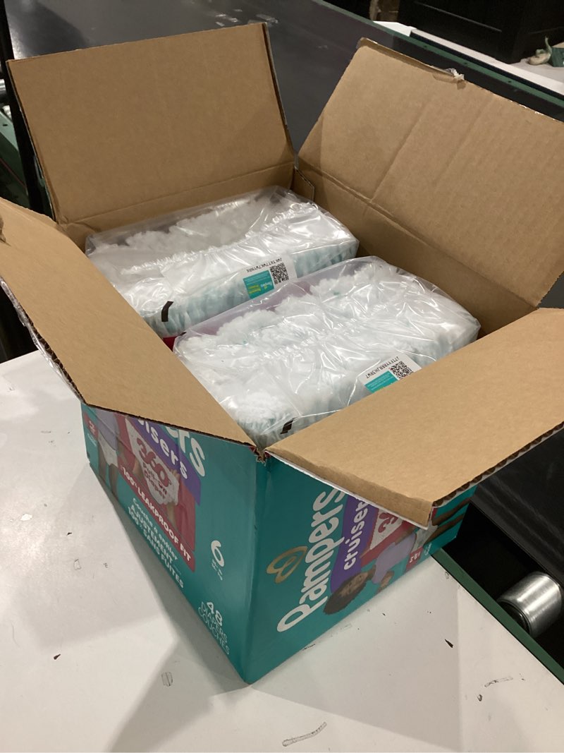 Condition photo showing New/Like New for pampers diapers - cruisers 360 - size 6, 48 count, babyproof up to 100% leakproof pull-on diaper size 6 48