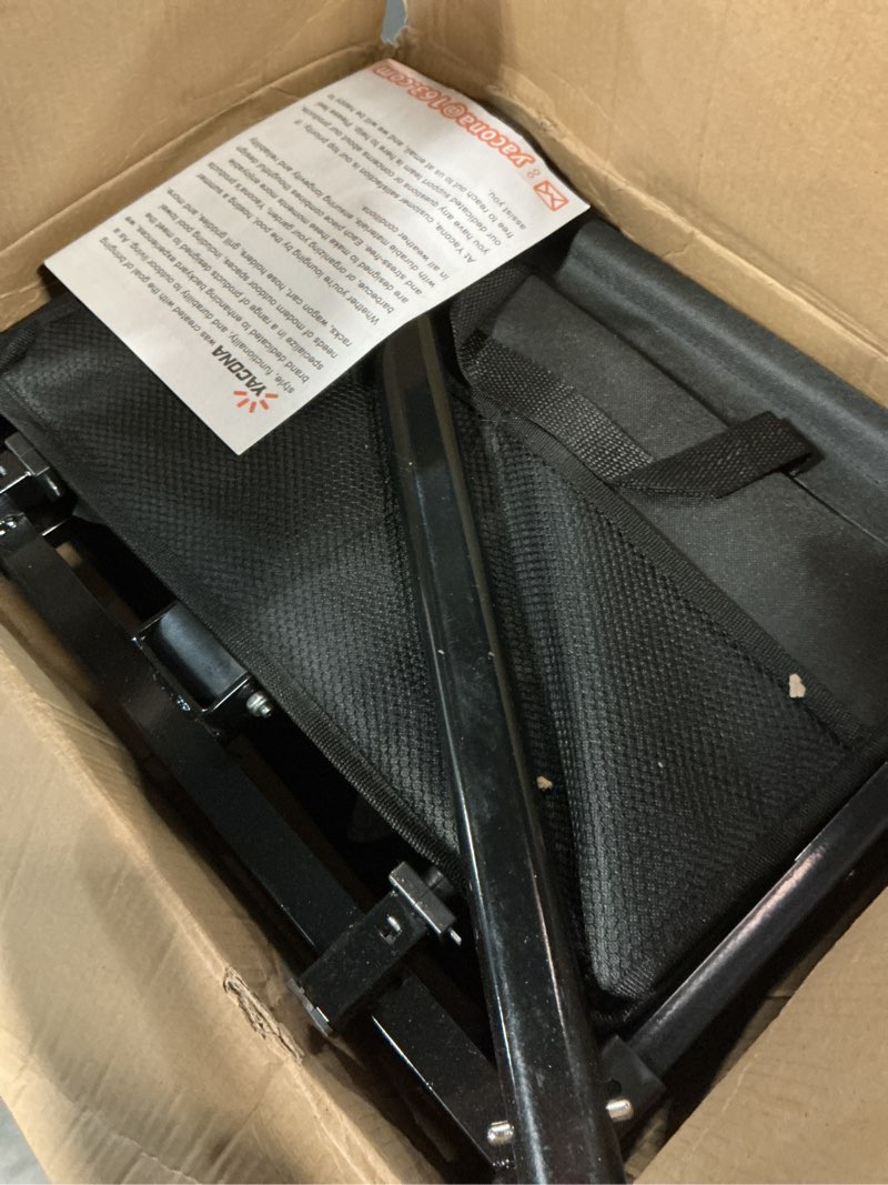 Condition photo showing As Is for Wagons Carts Foldable, Lightweight Portable Utility Shopping Cart with Wheels, Folding Grocery Wagon Cart for Grocery, Camping, Shopping, Beach, Garden, Sports Black 100L Black