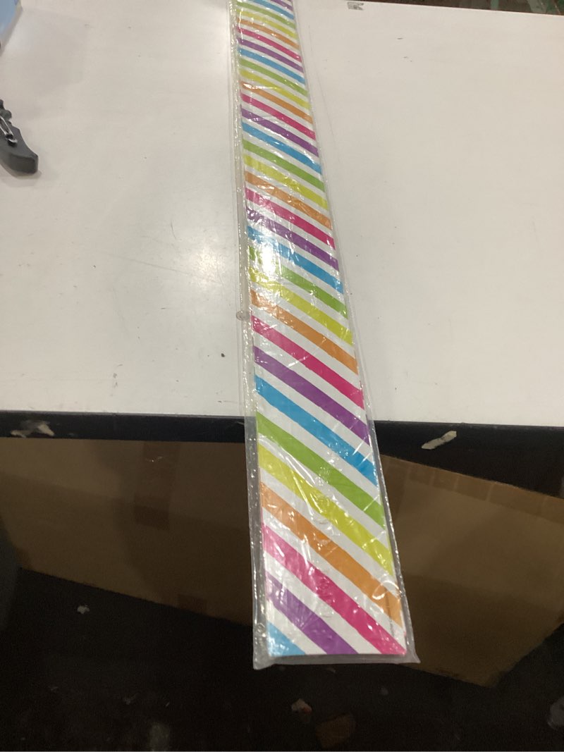 Condition photo showing New/Like New for teacher created resources brights 4ever stripes straight border trim