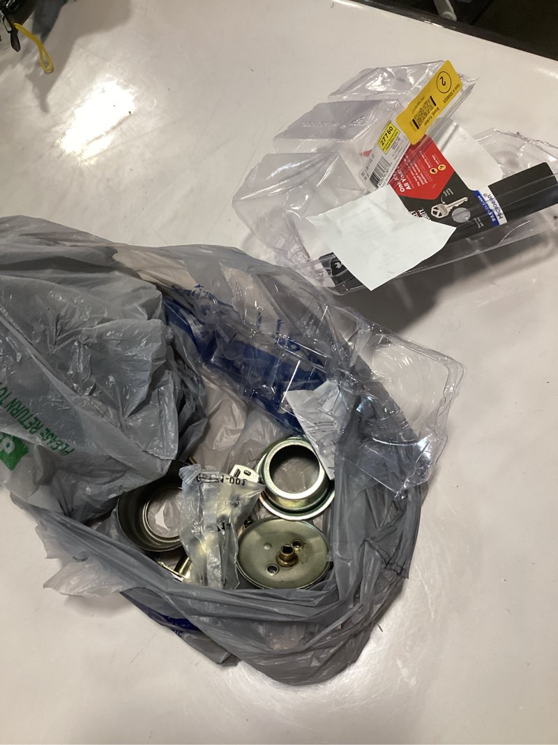 Condition photo showing As Is for Kwikset 660 5 SMT CP RCAL RCS K6 Security Single-Cylinder Deadbolt  Antique Brass - Quantity 1