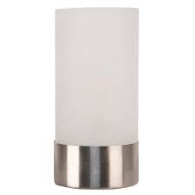 NEW Allen & Roth 10" Brushed Nickel Touch Accent Lamp Model 1233067 