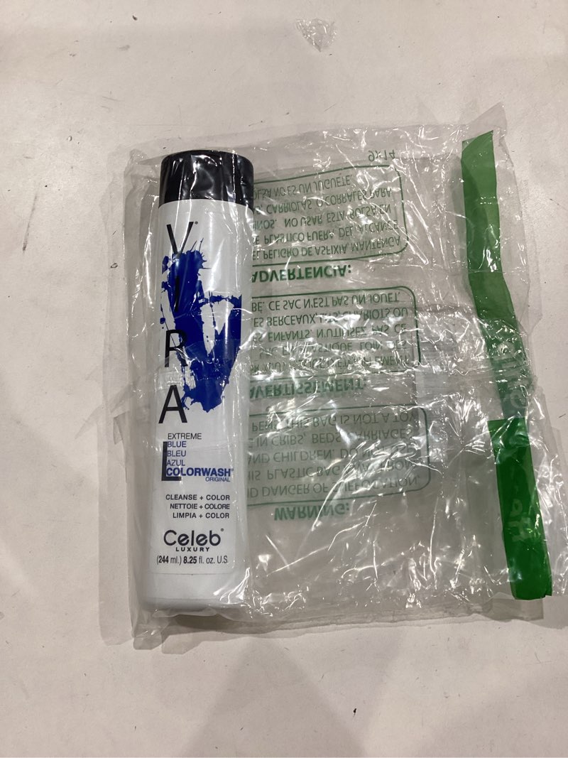 Condition photo showing Good Condition for celeb luxury viral colorwash, professional semi-permanent hair color depositing shampoo, blue, 8.25 fl oz (pack of 1)