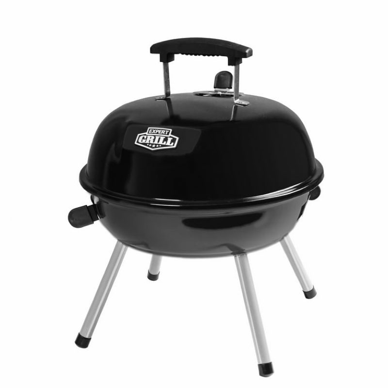 expert grill 14.5 inch portable charcoal grill, black