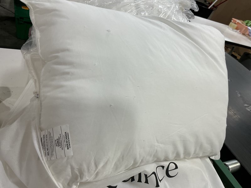 Condition photo showing As Is for premium down alternative pillow