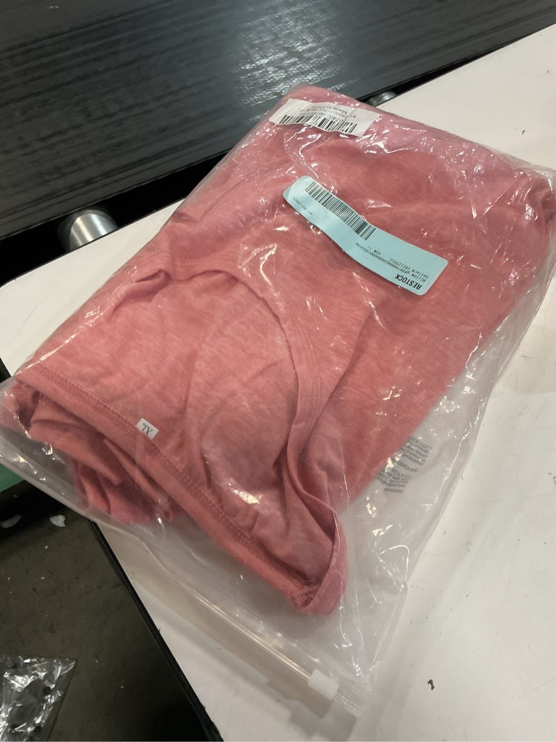 Condition photo showing Good Condition for shibever long sleeve basic t shirt for women comfort soft loose fit plain tee blouse tops baggy pink pullover cotton clothing size xl