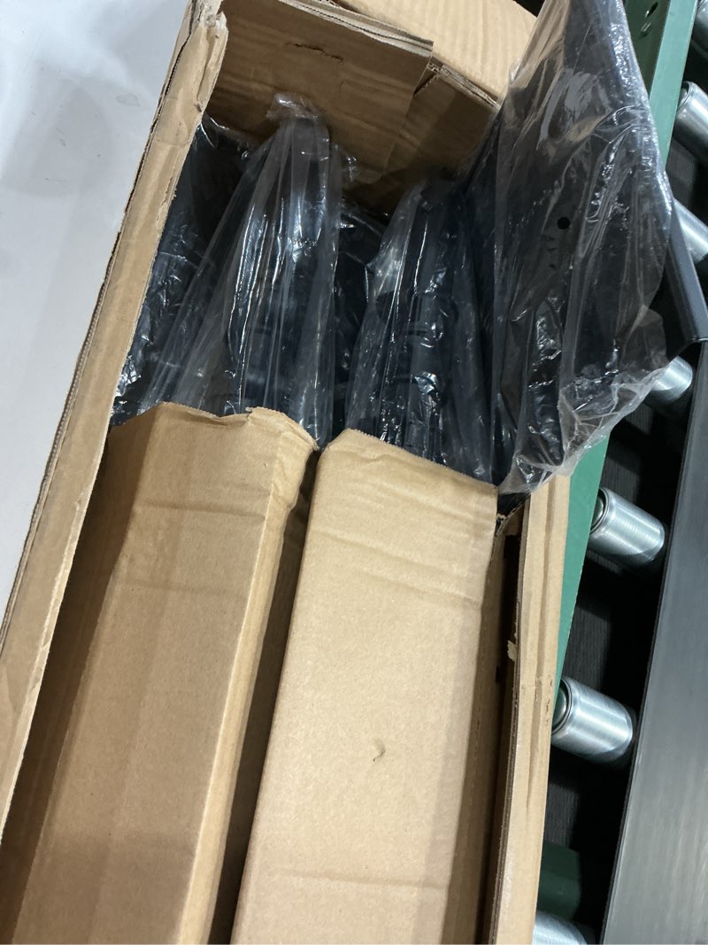 Condition photo showing New/Like New for Pyle Adjustable Speaker Stand Pair – Dual Studio Monitor Tripod with Metal Base, Anti-Slip Speaker Pads, Height Adjustment from 34” to 53” – Ideal for Home, Studio, and DJ Use, 90 lbs Weight Capacity