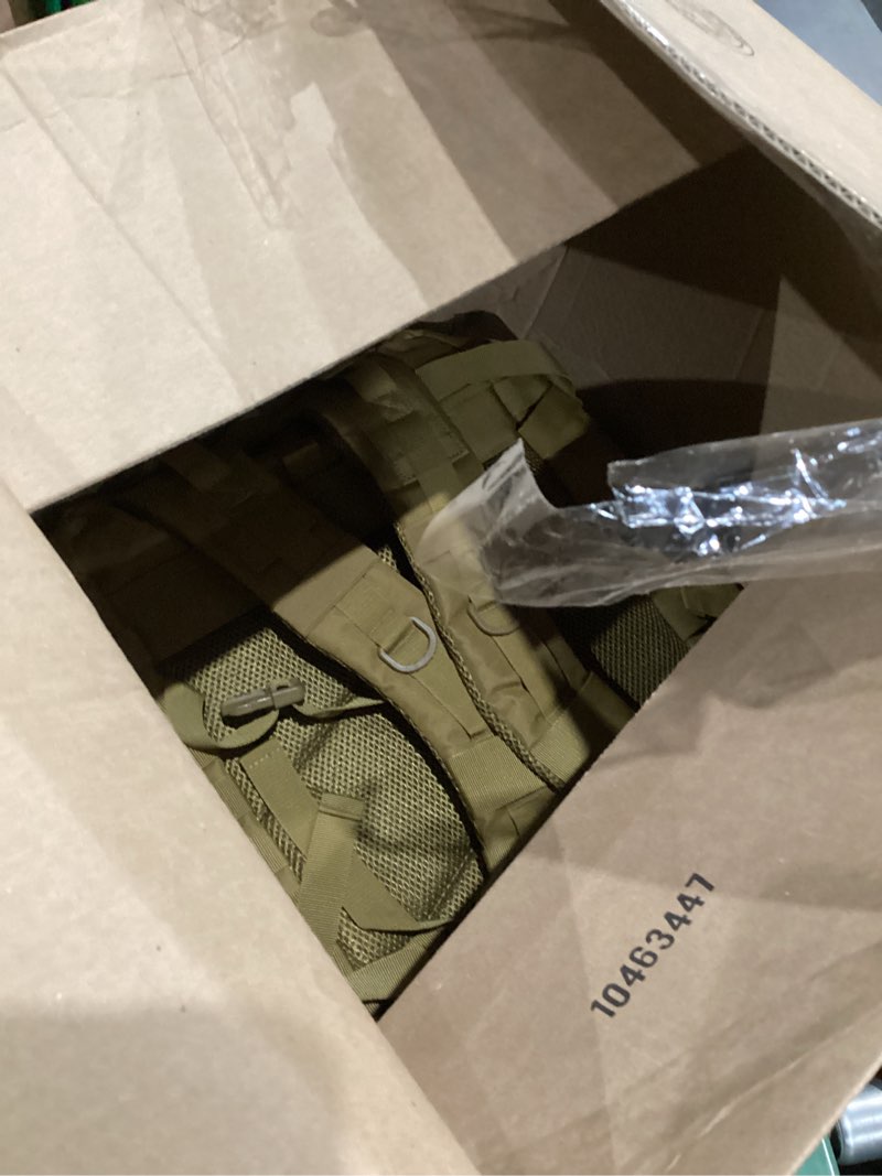 Condition photo showing As Is for ROARING FIRE Tactical Backpack, Expandable Molle Backpack for The Outdoor, Hiking, 3 Day Pack, Bug Out Bag, Desert Tan