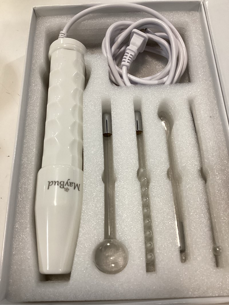 Condition photo showing Good Condition for maybud  care nuderma handheld skin therapy wand machine w/neon – anti-aging - skin tightening - wrinkle reducing - dark circles – clarifying - hair & scalp stimulator 1 count (pack of 1)