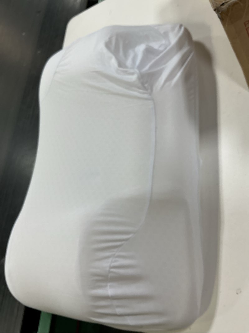 Condition photo showing As Is for facial surgery recovery pillow, memory foam support back sleeping training pillow for after face lift surgery, suit for after neck surgery hair transplant or nose job pillow