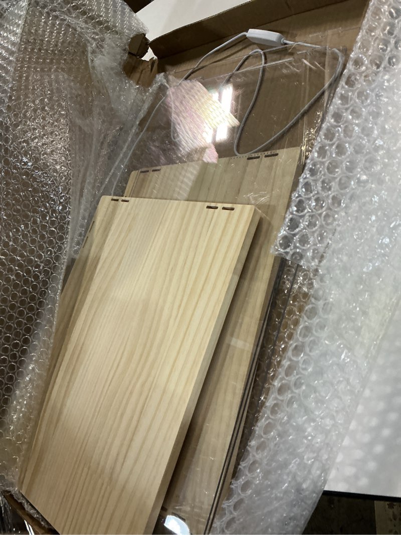Condition photo showing As Is for Ichihara Woodworkshop Takumi no Kobo Cutting Board Wooden Cutting Board with Feet Width 18.9 x 9.4 x Height 2.4 inches (48 x 24 x 6 cm), Made in Japan