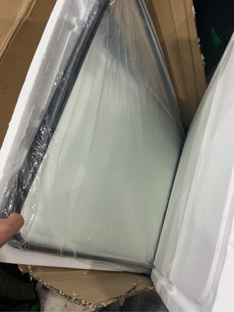 Condition photo showing Good Condition for ushower 2-pack black bathroom mirrors for over sink 24 x 36 inch, metal frame rectangle wall mirror, modern farmhouse vanity mirror, wall mounted matte black 24"lx36"w-2pcs