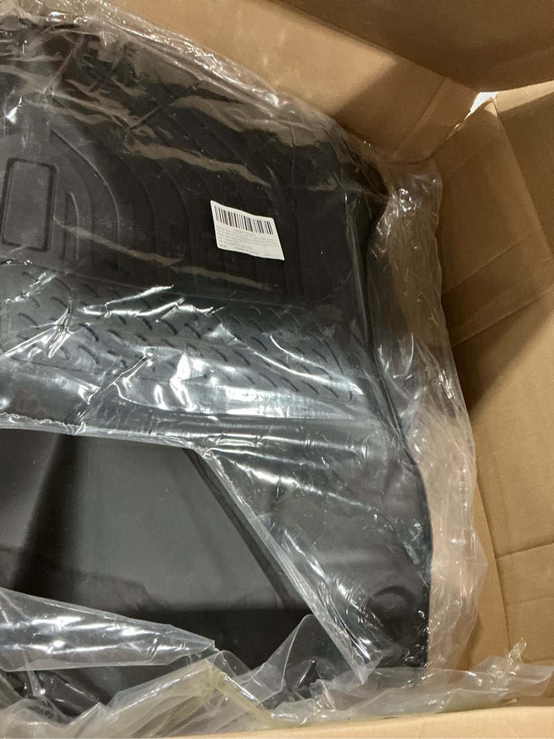 Condition photo showing Good Condition for Floor Mats & Cargo Liner Custom for 2015-2020 Chevy Suburban/GMC Yukon XL (with 2nd Row Bench Seat) All Weather Protection TPE Floor Liners 1st& 2nd& 3rd Row Full Set Accessories-Black 8) For Suburban/Yukon XL 2015-2020 Set