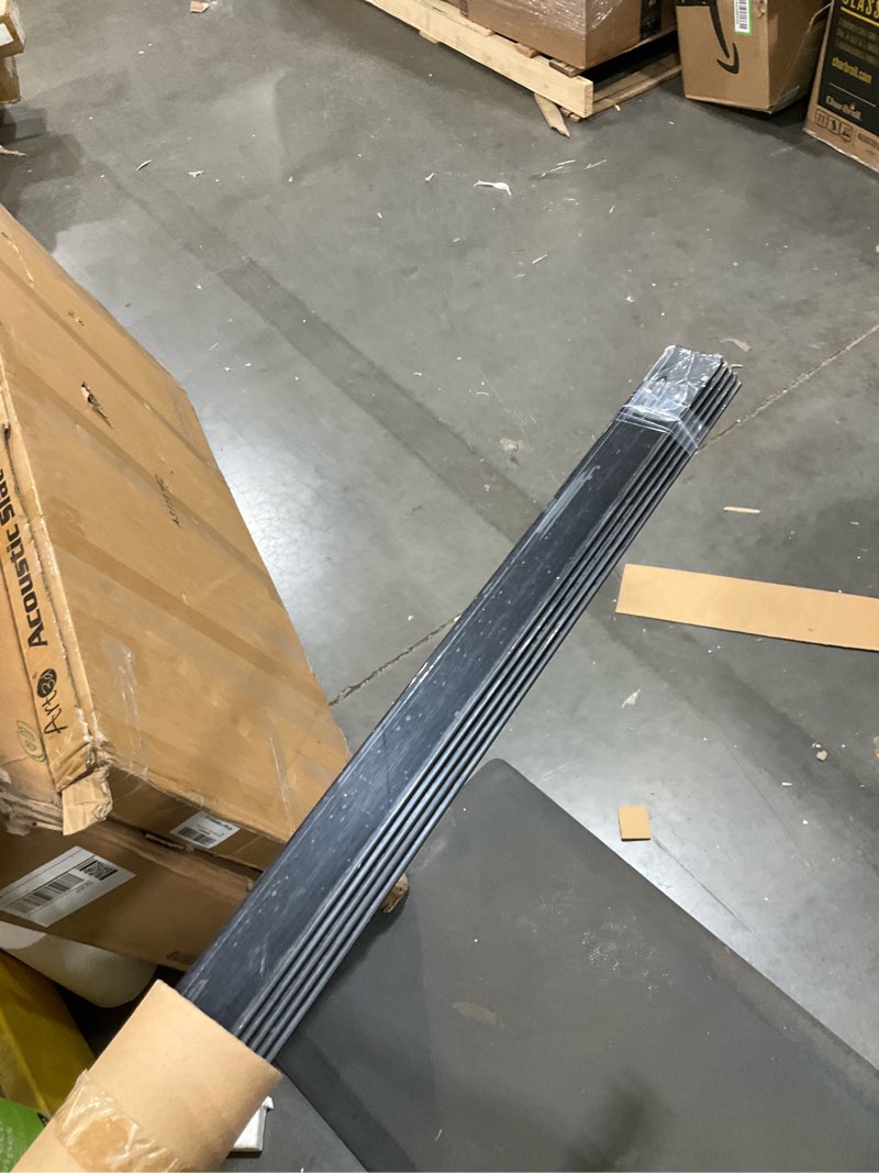 Condition photo showing Good Condition for 5pcs 57" L*1.42" W Aluminum Self-Adhesive Wall Corner Protectors, Wall Furniture Bumper, Safety Baby Proofing Corner Cushion Table Edge, Wide Coverage and Easy to Install - Black 5pcs-1.42"W*57"L-Black