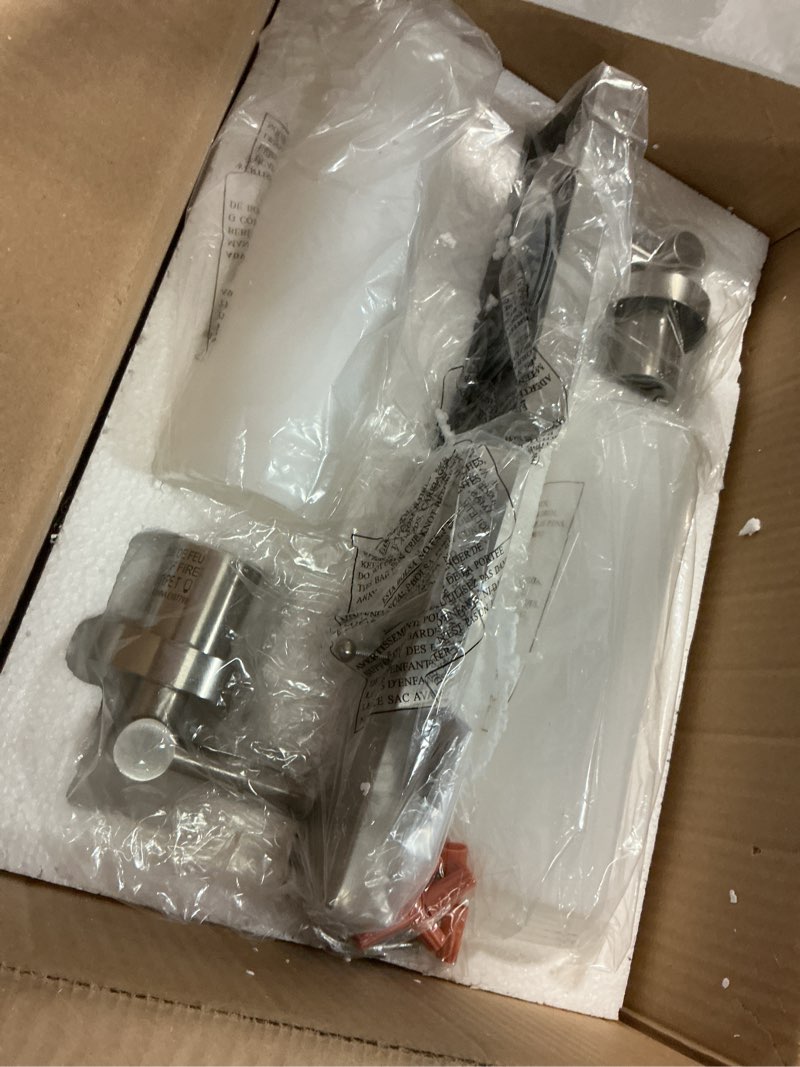 Condition photo showing Good Condition for emak brushed nickel wall sconces, 2 light bathroom light fixtures with milk glass shade, modern wall lights for bathroom, mirror, living room, bedroom, gallery, ws086-bn-ml-2pk brushed nickel & milk glass 12 inch