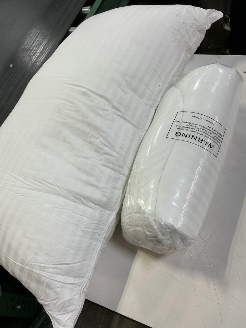 Condition photo showing As Is for Utopia Bedding Bed Pillows for Sleeping Standard Size (White), Set of 2, Cooling Hotel Quality, for Back, Stomach or Side Sleepers