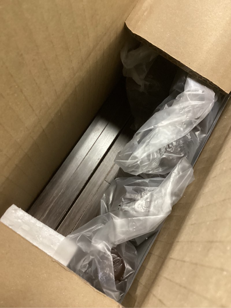 Condition photo showing As Is for FURINNO Turn-N-Tube Haydn 2-Pack End Table, Walnut/Brown Walnut/Brown 2-Pack, 2-Tiers