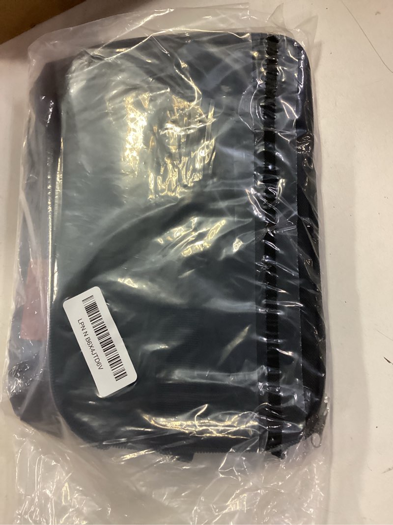 Condition photo showing New/Like New for HOTOR Insulated Lunch Box for Men & Women - Leak-Proof Cooler Lunch Bag with 4 Pockets, Adjustable Strap, Ideal for Work, Picnic, Travel - Medium, Black, 10.2"×6.9"×8.5" 9L - 1 Tier Black