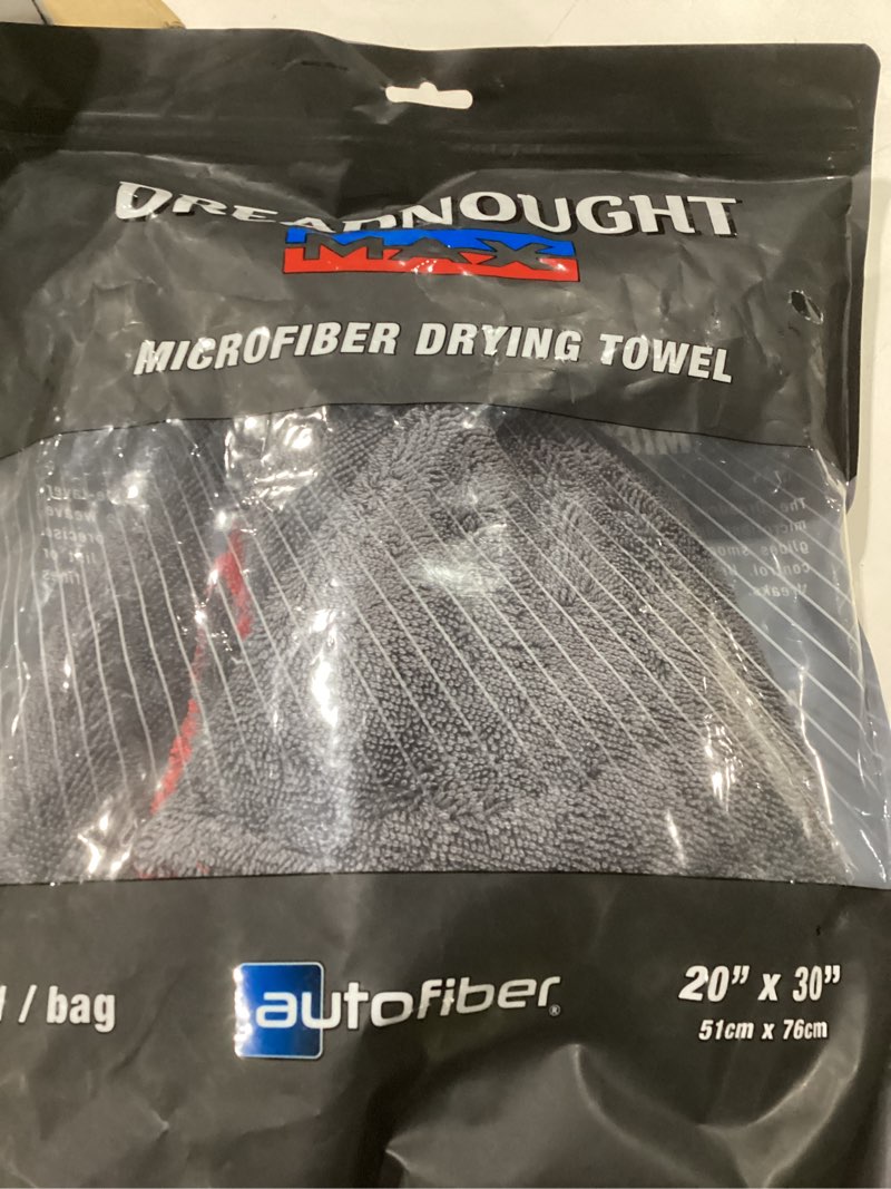 Autofiber Dreadnought Max Triple Layer Microfiber Car Drying Towel, Twist Pile and 1400GSM - Pack of