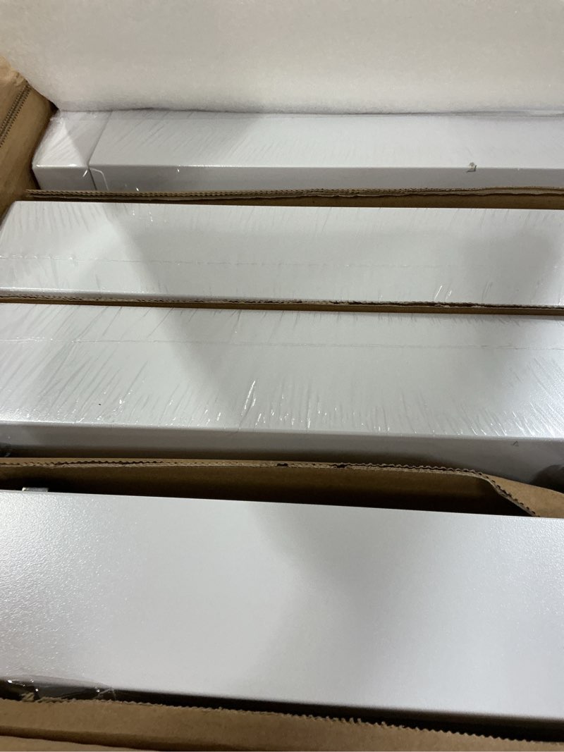 Condition photo showing New/Like New for 4 Pack Expandable Pull Out Cabinet Organizer 21"Deep With Raising Pad for Framed Cabinets,Upgrade 3 Slide Rails Slide Out Drawers,No Drill Roll Out Shelves,Adjustable Width 12.1"-20.4" White White 21"D x 12.1"-20.4"W(4Pack)