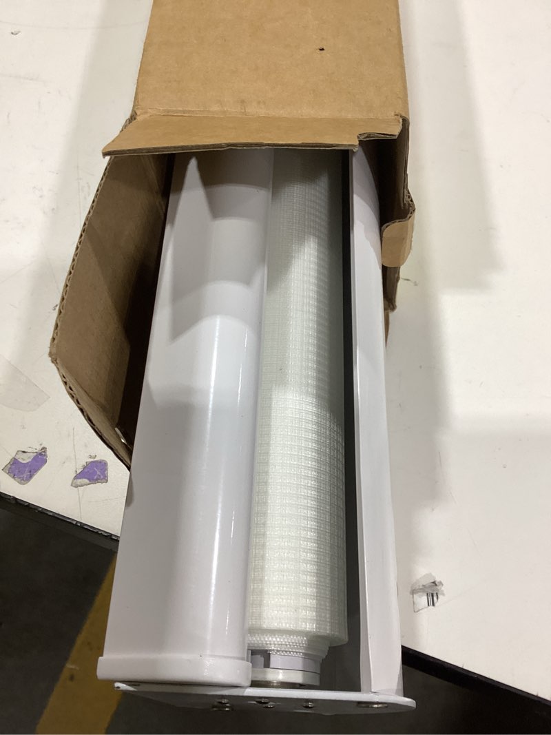Condition photo showing New/Like New for cordless zebra blinds window blind zebra shade blinds for windows roller sheer shades privacy light filtering shades for home kitchen bathroom (width 42'' x height 72'' white) 42"w x 72"h cordless white