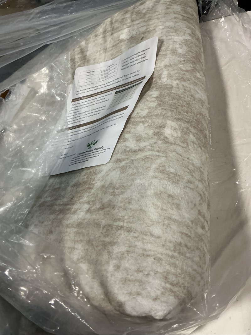 Condition photo showing Good Condition for 6x9 Area Rugs for Living Room: Washable Vintage Floral Rug Low Pile Non-Slip Boho Carpet for Bedroom Nursery Dining Room (Beige, 6'x9') Beige 6' x 9' (Rectangular)