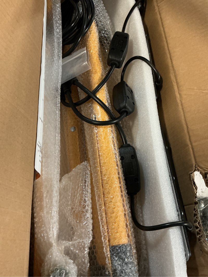 Condition photo showing Good Condition for 27000 lumen led work light with stand, 3-head adjustable tripod lights with 16.5ft extended cord, ip65 waterproof work lamp for indoor & outdoor job sites, workshops, construction, garage lighting 150 watts
