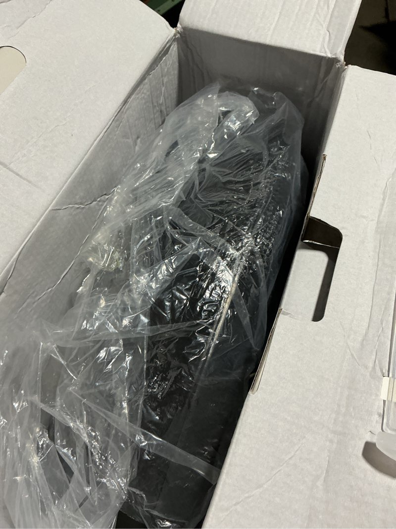 Condition photo showing As Is for Nekteck Foot Massager with Heat, Shiatsu Heated Electric Kneading Foot Massager Machine for Neuropathy, Plantar Fasciitis, Feet Massage for Pain Relief, Circulation, Valentines Gifts for Man Woman Her Black