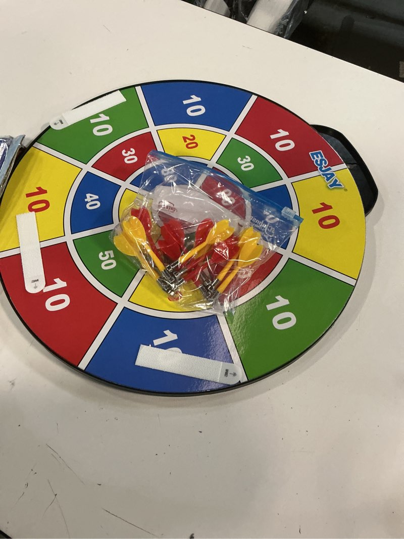 Condition photo showing Good Condition for 18 inch Magnetic Dart Board Set for Kids, Indoor Outdoor Game Dart Game with 12 Darts, Dartboard Toys Gifts for 8 9 10 11 12 Year Old Boys