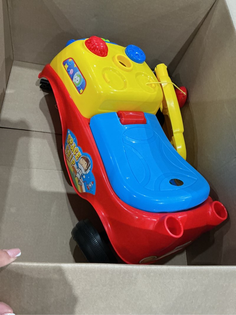 Condition photo showing Good Condition for vevor ride on push car for toddlers, ages 19+ months, ride racer, sit to stand toddler ride on toy, kids ride on car with music steering, horn & under seat storage, ride on toy for boys girls, black