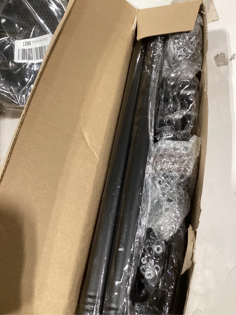 Condition photo showing Good Condition for Wood Curtain Rods for Windows 66 to 120 Inch, 1” Diameter Adjustable Curtain Rod with Imitation Wood Grain Finials, Decorative Heavy Duty Drapery Rod Set, Indoor/Outdoor Modern Curtains Rods, 30-120”