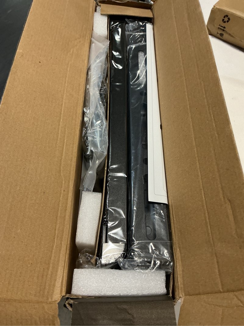 Condition photo showing New/Like New for AX WABER Universal TV Stand, Table Top TV Stand Base Wobble-Free Replacement for Most 24 to 80 Inch LCD LED TVs, 7 Height Adjustable TV Legs Hold up to 150lbs, Max VESA 800x500mm, Black AX10TB02