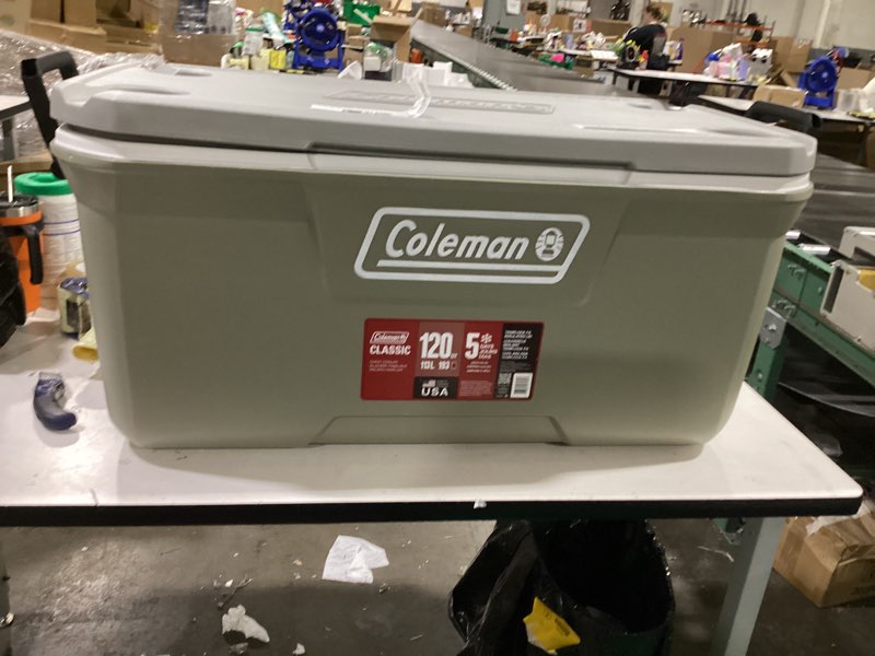 Condition photo showing Good Condition for coleman 2179160 316 series 120qt hard chest cooler, silver ash