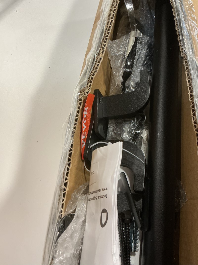 Condition photo showing As Is for VEVOR Wall Mounted Stair Handrail, 5ft Pipe Staircase Handrail, Black Galvanized Aluminum, 1.26 inch Pipe Diameter, Indoor&Outdoor Staircase Railing,Industrial Hand Rail for Steps,Security Baluster 5 Feet Aluminum