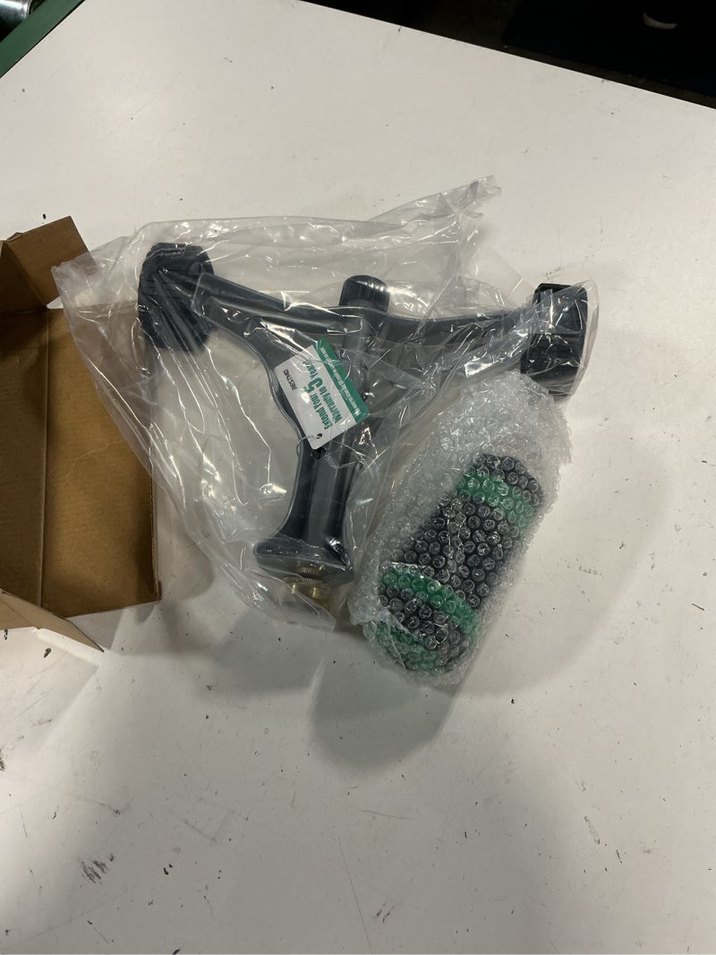 Condition photo showing New/Like New for restmo gear drive sprinkler with metal wheeled base,portable lawn sprinkler | 5-pattern & adjustable spray range sprinklers ideal for yard, garden plant, flower bed and large area watering
