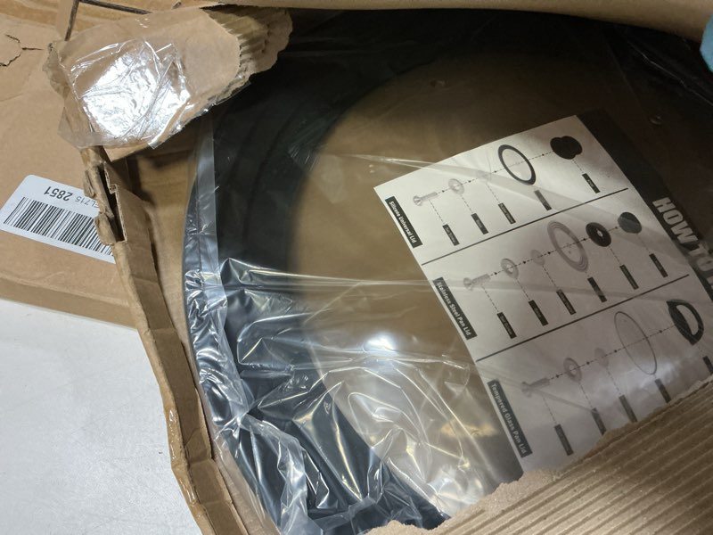 Condition photo showing Good Condition for 13-14-15 in Universal Lid for Oversized Pots, Pans and Skillets, Extra Large Pot Lid Tempered Glass Lid with Heat-Resistant Silicone Edge, Cookware Lids, Replacement Frying Pan Cover, Black