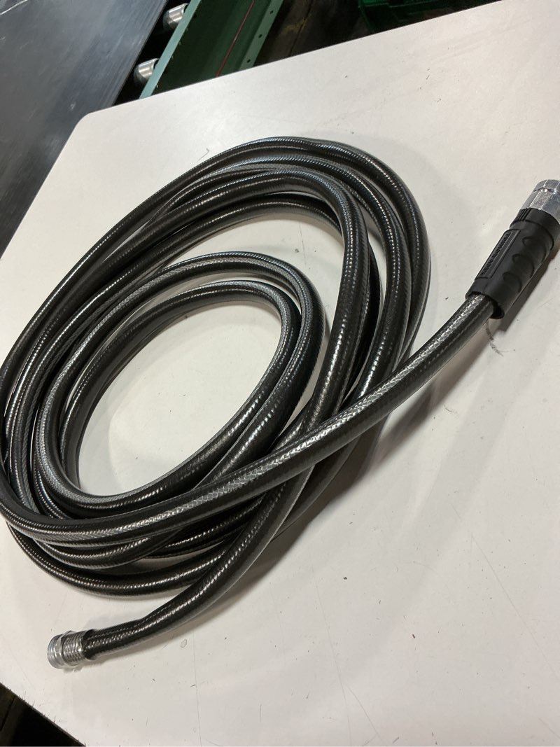 Condition photo showing As Is for neverkink teknor apex 5/8-in x 100-ft heavy -duty kink free vinyl gray coiled hose