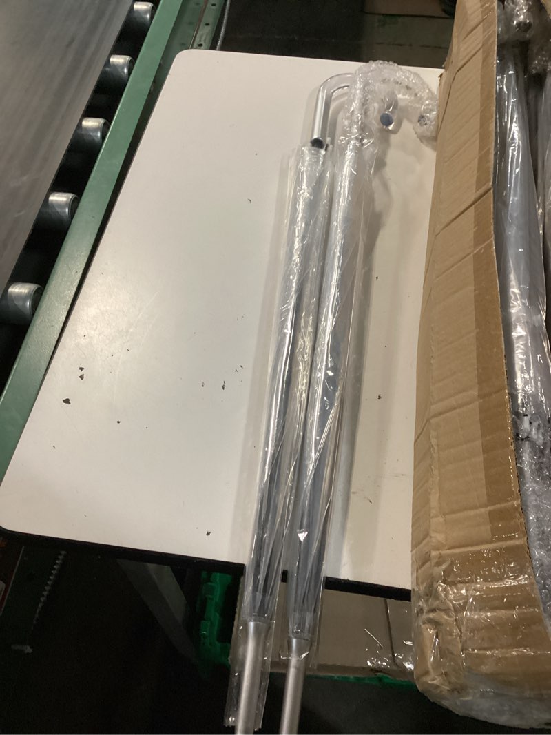 Condition photo showing New/Like New for 10 pack 46 inch clear bubble umbrellas wedding style large canopy transparent stick umbrellas auto open windproof with european j hook handle outdoor umbrella for adult