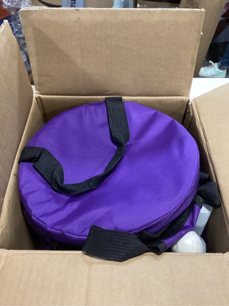 leize quartz crystal singing bowl a# note third eye chakra dark blue 8" with heavy duty carrying case suede striker