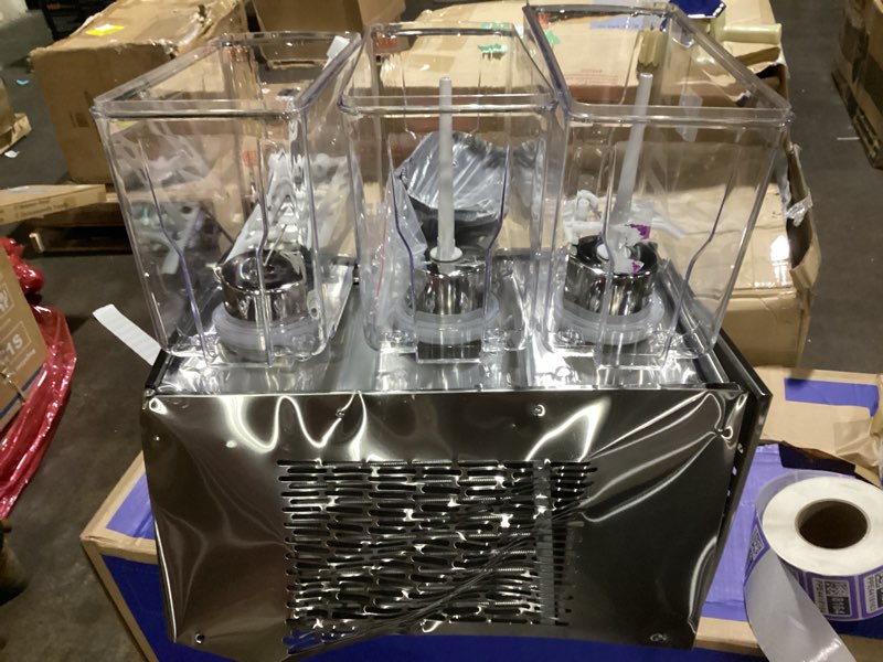 Condition photo showing As Is for Commercial Beverage Dispenser, With 3 x 18L Tanks, Powerful 380W Motor, Stainless Steel Drink Dispenser for Parties, Bars, and Restaurants