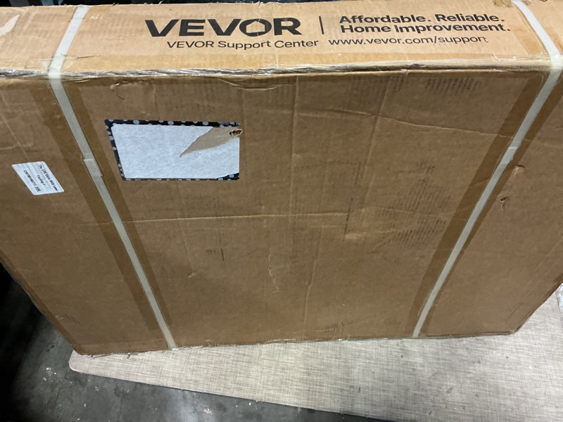 Condition photo showing As Is for vevor drywall cart dolly, 1800 lbs load capacity, steel panel dolly with 4 swivel casters & expandable deck, foldable panel truck cart with tie-down strap for handling plywood, plasterboard, glass