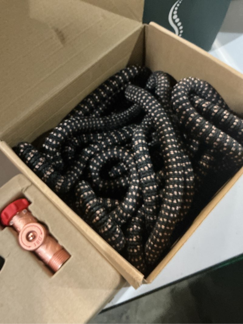 Condition photo showing Good Condition for pocket hose 75 ft copper head expandable garden hose with pocket pivot, no tangles, as seen on tv, 360° swivel, tri-tex tubing, force field jacket, lead-free, no-kink, anti-burst w/apt