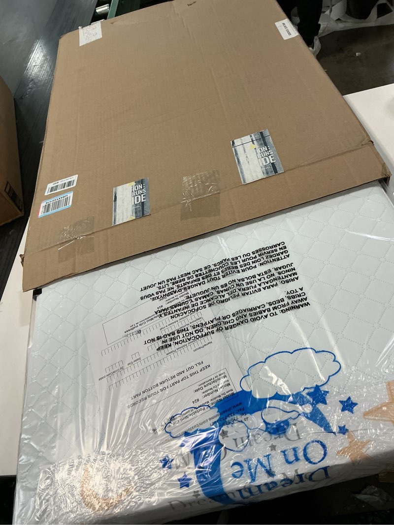 Condition photo showing New/Like New for Dream On Me Holly 3” Mini/Portable Crib Mattress, Greenguard Gold & BSA Certified, Fits Portable & Mini Cribs, Lightweight Fiber Core, Waterproof Vinyl Cover (38"x24"x3")