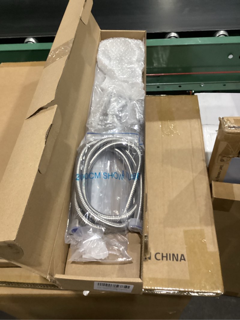 Condition photo showing New/Like New for shower head with handheld,shower slide bar with adjustable shower head holder shower heads handheld spray extra long 79 inch hose for shower system,brushed nickel